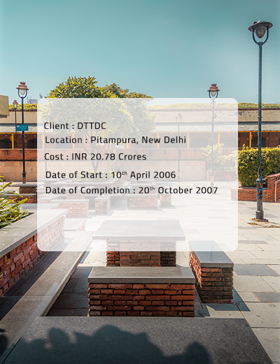 Construction of Dilli Haat Pitampura