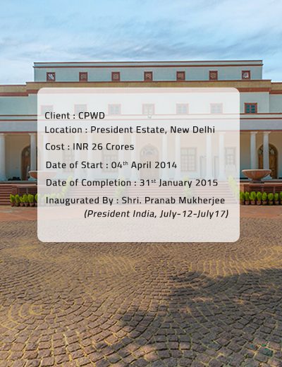 Garages & Stores at Rashtrapati Bhawan